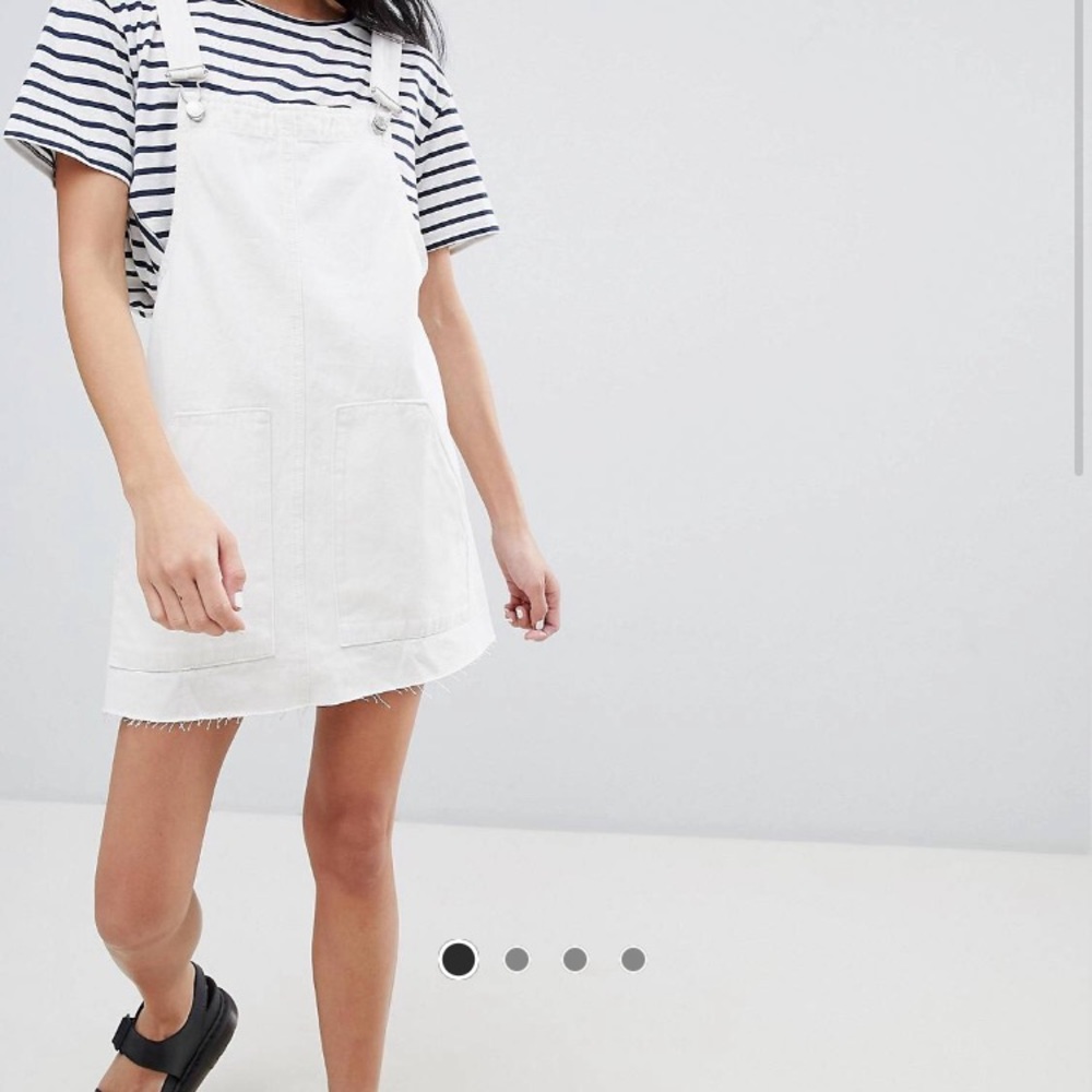 Pull & Bear Overall Denim Dress